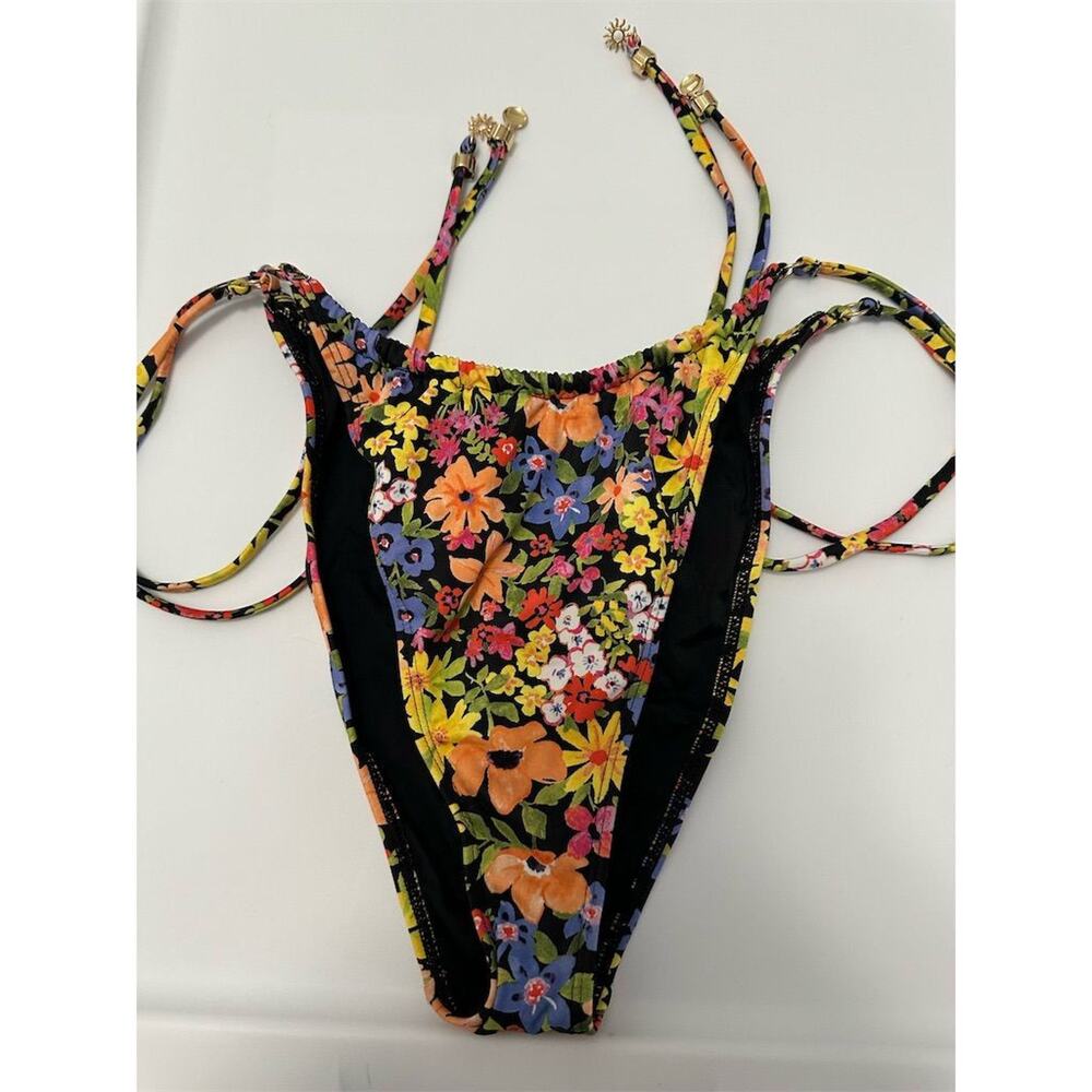 LA Hearts Women's Floral One-Piece Swimsuit Size L Multicolor Summer
